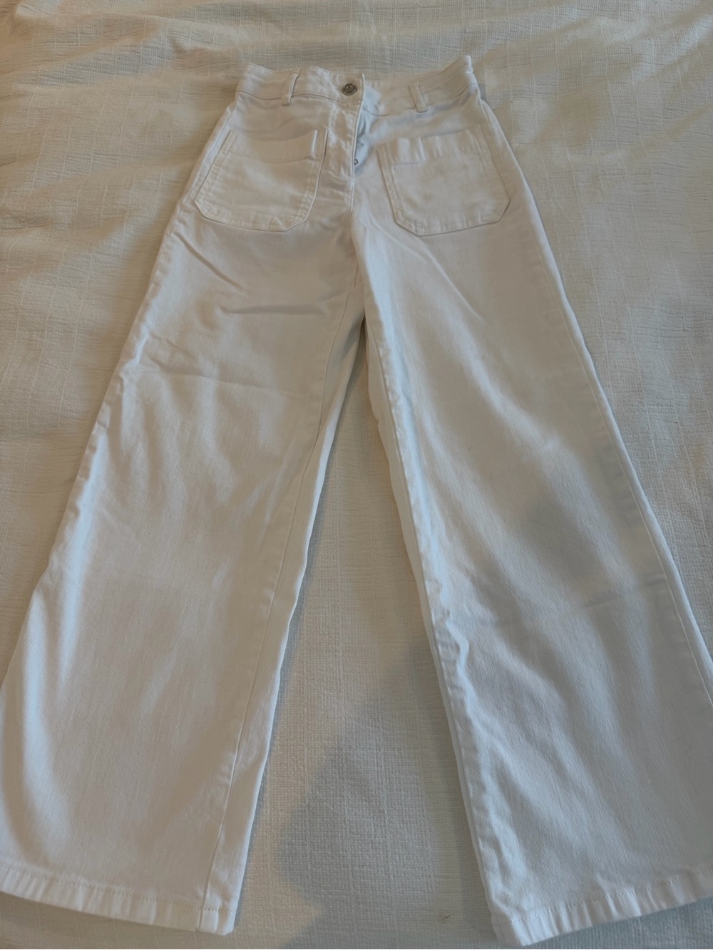 Vanessa Bruno White Wide-Leg Women’s Jeans Size 34